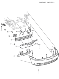 9038855-GARNISH FR BUMPER