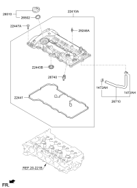 224102E010-COVER ASSY-ROCKER
