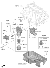 264002J400-COOLER ASSY-OIL