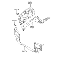 6410008BA0-MEMBER ASSY-RADIATOR