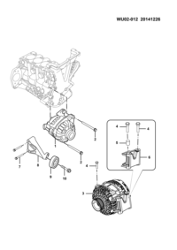 23898005-ALTERNATOR, 12V 80A 4PK, TOYOTA