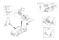 81900D1A00-KEY SUB SET-STEERING LOCK
