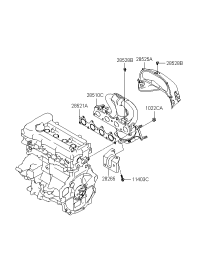 285102BGB0-MANIFOLD CATALYTIC ASSY-EXH