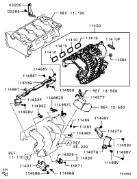 1540A672-MANIFOLD INTAKE