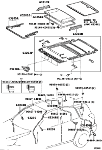 632010R020-GLASS SUB-ASSY, SLIDING ROOF