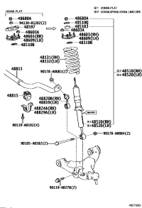 4851009S70-Shock absorber assy-fr lh
