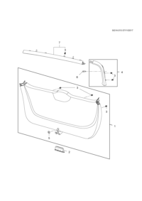 95422715-Trim assy-tailgate lwr (black)