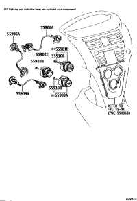 559010D090-Control sub-assy, heater, no.1