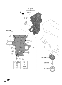 213502B800-COVER ASSY-TIMING CHAIN