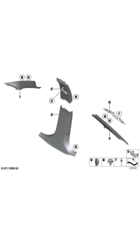 51434824131-Pillar assy., l.