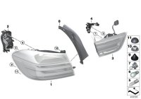 63217296097-REAR LEFT LAMP ON THE WING