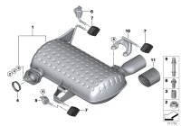 18307645971-Muffler assy-rr