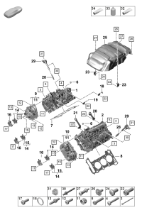 PAC103061A-Head, cylinder complete
