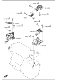 BELJ39060-MEMBER,ENGINE MOUNT