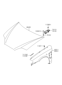 663112C710-Panel-fender, lh