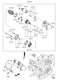 361003C221-STARTER12V 13T 1.4KWTOY CAMRY 4 CYL