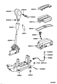 3352133050-PLATE SUB-ASSY, SHIFT LEVER