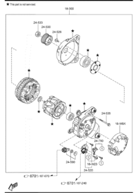 P5J118300-ALTERNATOR 14V/150A-S(W220)199