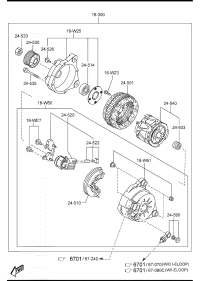 PEAL18300-ALTERNATOR 14V/150A-S(W220)199