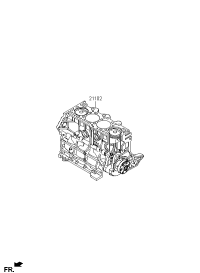 2110223D21-ENGINE ASSY-SHORT