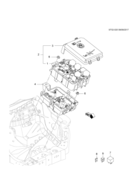 94520911-Block, engine wiring harness (incl. 1,3)
