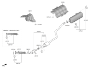 28610K8100-MUFFLER ASSY-FRONT