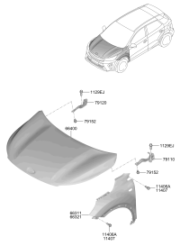 66311K8000-PANEL-FENDER LH