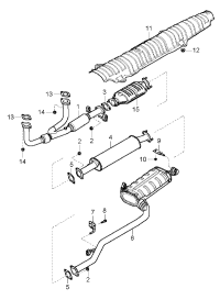286103F380-MUFFLER ASSY-FRONT