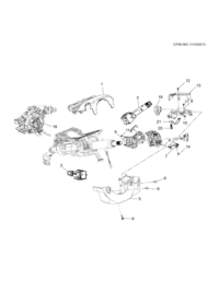 95319193-Lid, instrument panel steering column, upper