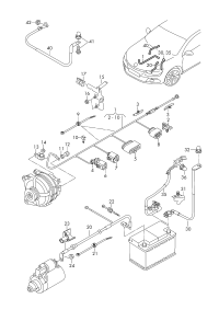 1K0971228AF-WIRING HARNESS-BATTERY POSITIV