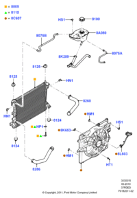 9C3Z8101B-BRAKE PAD SET FR-W204 -2007