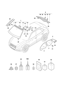 L8UD845099BNVB-Wshld w/strip windshield