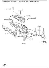 LF4H2050XC-Manifold, exhaust