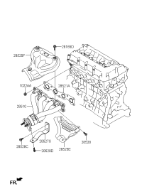 285112B010-MANIFOLD ASSY-EXH.,*