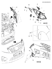 95226891-Head lamp, (w/stop lamp & clearance lamp) (incl. 2-6,13, 18)