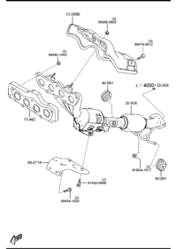 Z66813390-Insulator assy-heat, up