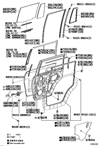 6700360410-PANEL SUB-ASSY, REAR DOOR, RH