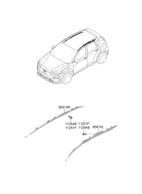 80410O1000-CURTAIN AIR BAG MODULE,LH