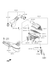 281302T130-HOSEASSY-AIRINTAKE