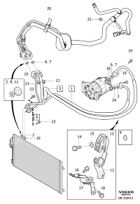 31250477-RADIATOR HOSE W124/E200/E220