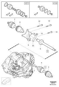 31256832-* Bellows kit, lh