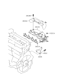 285102BGR0-MANIFOLD CATALYTIC ASSY-EXH