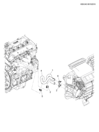 95034097-Hose, heater inlet (incl 2)