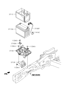 37180A1000-Sensor assy., battery