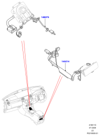 LR016186-HARNESS ASSY-OIL PRESSURE SENS
