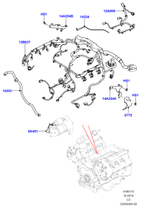 LR048467-HARNESS ASSY-OIL PRESSURE SENS