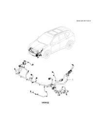 84046792-Wire, headlamp (for rear 20150524 use) (for 2nd design see 23319888, for 1st design see 23227892)