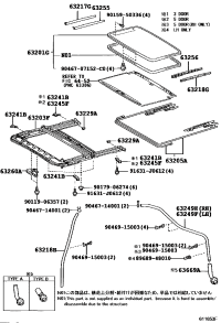 6320135084-GLASS SUB-ASSY, SLIDING ROOF