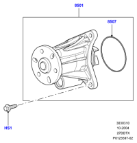 LR009324-WATER PUMP-LR DISCOVERY(L319)