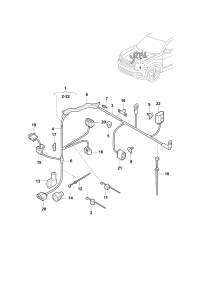 3CN971111D-Harness, for electronic mechanical steering booster